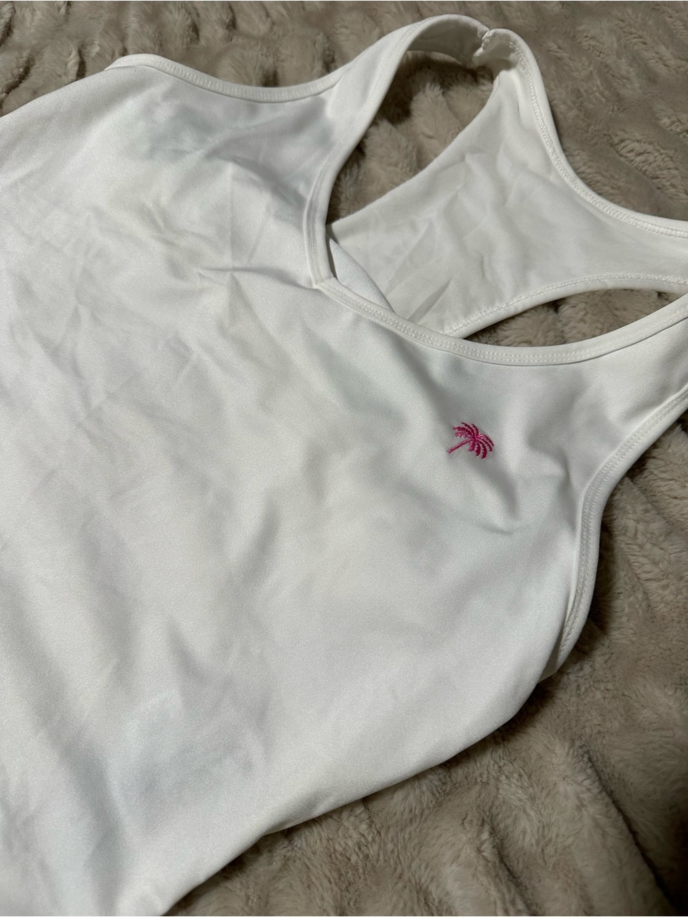 Lilly Pulitzer White Racerback Tank - Picture 3 of 6